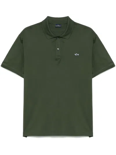 PAUL & SHARK LOGO-PATCH POLO SHIRT