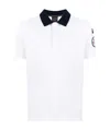 Paul & Shark Logo Patch Polo Shirt In White