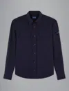 Paul & Shark Logo-patch Shirt In Blue