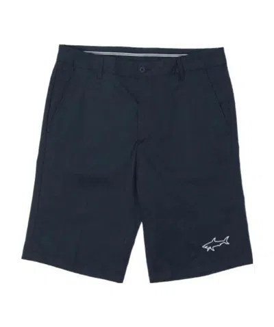 Paul & Shark Logo Patch Shorts In Black