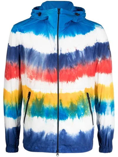 Paul & Shark Logo-patch Stretch-design Collar Jacket In Multicolour