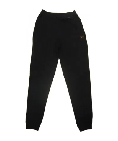 Paul & Shark Logo-patch Sweatpants In Black