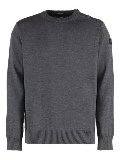 PAUL & SHARK LOGO-PATCH SWEATSHIRT