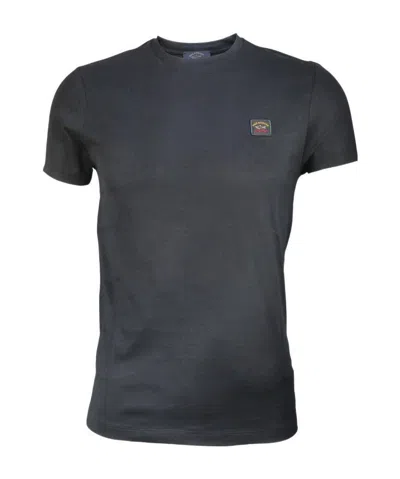 Paul & Shark Logo Patch T-shirt In Black