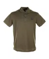 Paul & Shark Side-slit Hemline Polo Shirt In Green
