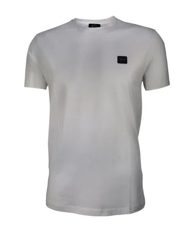 Paul & Shark Logo Patch T-shirt In Gray