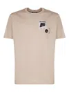 Paul & Shark Logo Patch T-shirt In Nude & Neutrals