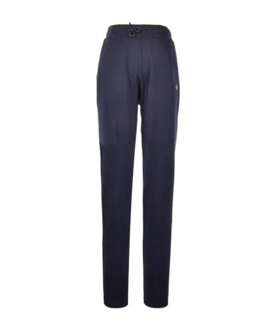 Paul & Shark Logo-patch Tapered-leg Track Trousers In Black