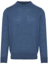 Paul & Shark Logo-patch Wool Jumper In Blau