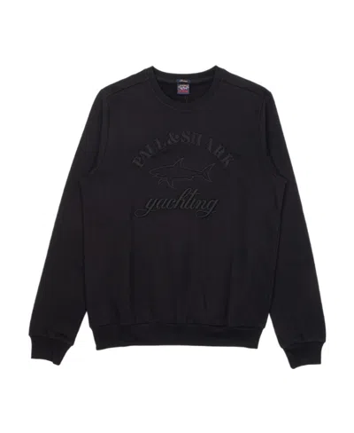 Paul & Shark Logo Pattern Sweater In Black