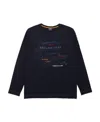 Paul & Shark Logo Pattern T-shirt In Black