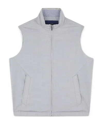 Paul & Shark Logo-plaque Gilet In Gray