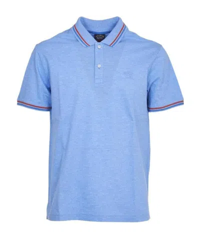 Paul & Shark Logo Polo Shirt In Blue