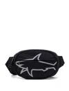 Paul & Shark Logo-print Belt Bag In Schwarz