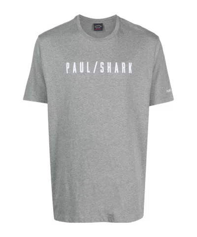 PAUL & SHARK LOGO-PRINT COTTON T-SHIRT