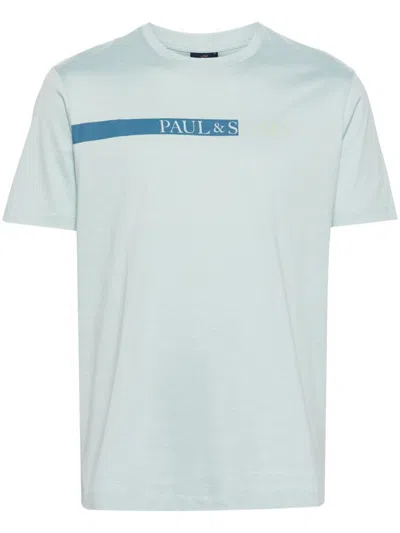 Paul & Shark Logo-print Cotton T-shirt In Green