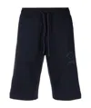 Paul & Shark Logo-print Drawstring Shorts In Black