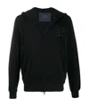 Paul & Shark Logo Print Hoodie In Black