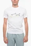 Shop Paul & Shark Logo Print Short Sleeved T-shirt In White