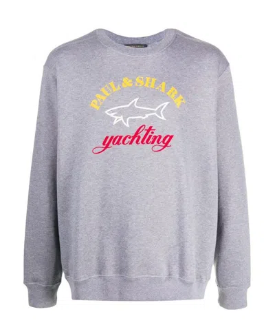PAUL & SHARK LOGO-PRINT SWEATSHIRT