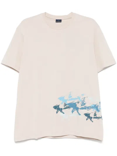 PAUL & SHARK LOGO-PRINT T-SHIRT