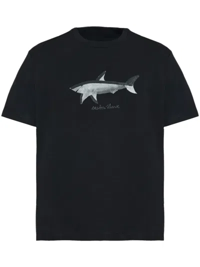 Paul & Shark Logo-print T-shirt In Black