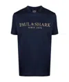 Shop Paul & Shark Logo-print T-shirt In Black