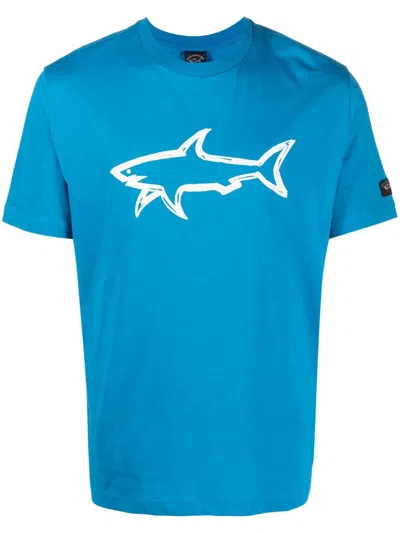 Paul & Shark Logo-print T-shirt In Blue