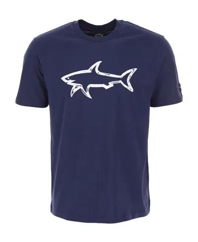 Paul & Shark Logo-print T-shirt In Blue