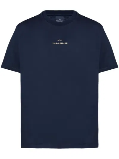 Paul & Shark Logo-print T-shirt In Blue