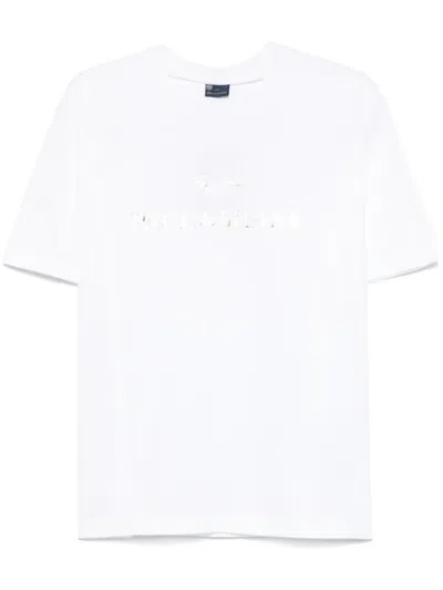 Paul & Shark T-shirt Mit Logo-print In Weiss