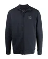 Paul & Shark Logo-print Zip Sweatshirt In Black