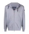 Paul & Shark Logo-print Zip-up Hoodie In Black