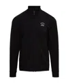 Paul & Shark Logo-print Zip-up Sweatshirt In Black