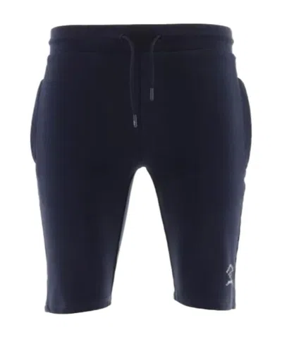 Paul & Shark Logo Printed Shorts In Black