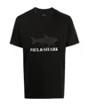 Paul & Shark Logo Printed T-shirt In Black