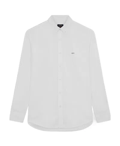 Paul & Shark Logo Shirt In White