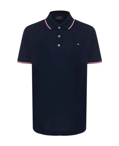Paul & Shark Logo Short-sleeved Polo Shirt In Black