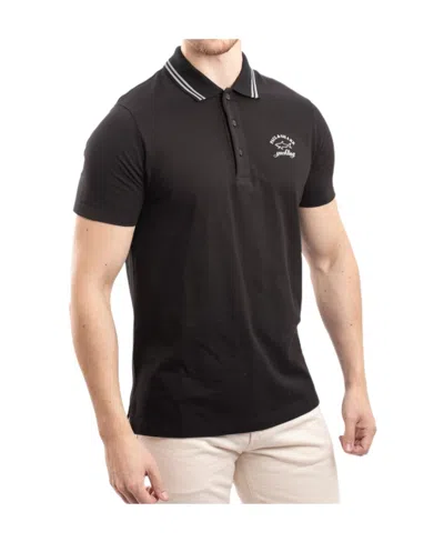 Paul & Shark Logo Short-sleeved Polo Shirt In Black