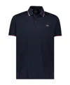 Paul & Shark Logo Short-sleeved Polo Shirt In Black