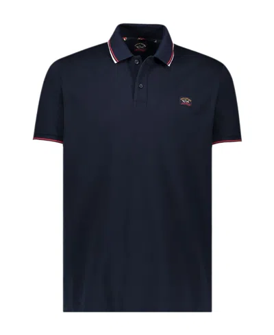 Paul & Shark Logo Short-sleeved Polo Shirt In Black