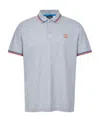Paul & Shark Logo Short-sleeved Polo Shirt In Gray