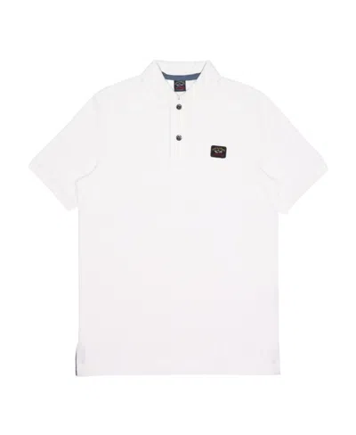 Paul & Shark Logo Short-sleeved Polo Shirt In White