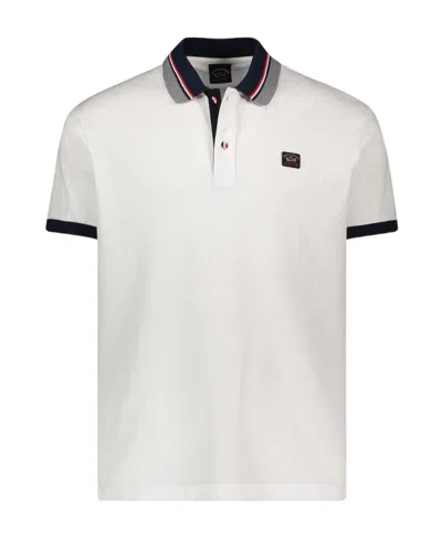 Paul & Shark Logo Short-sleeved Polo Shirt In White
