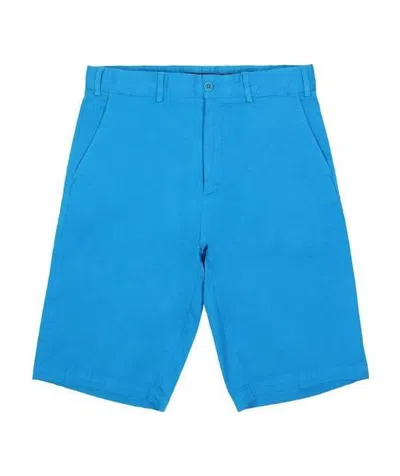 Paul & Shark Logo Shorts In Blue