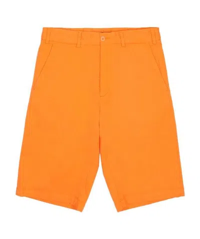 Paul & Shark Logo Shorts In Orange