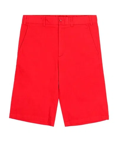 Paul & Shark Logo Shorts In Red
