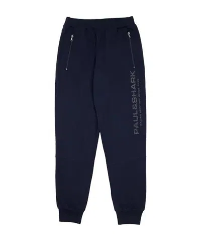 Paul & Shark Logo Sweatpants In Blue