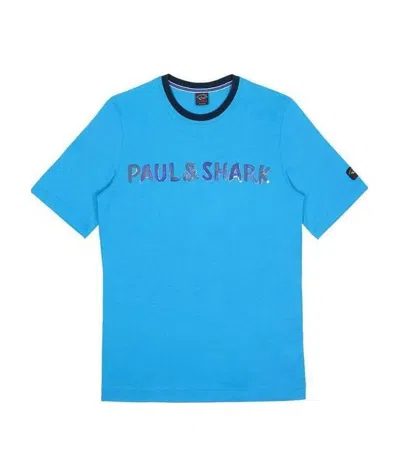 Paul & Shark Logo T-shirt In Blue