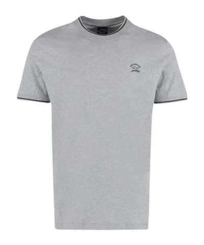 Paul & Shark Logo T-shirt In Gray